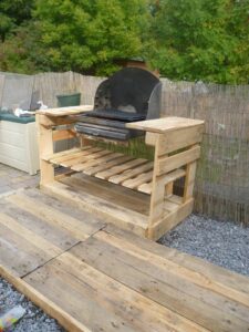 barbecue en bois